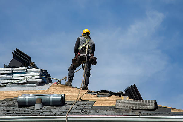 Professional Flat Roof Repair technician working in Staples, CT